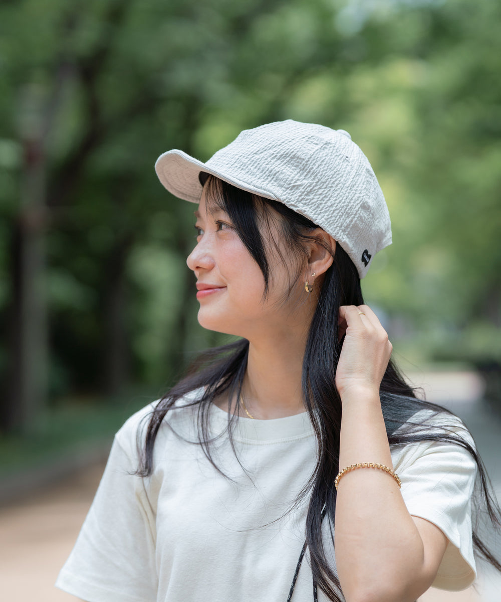 Seersucker Short visor Cap