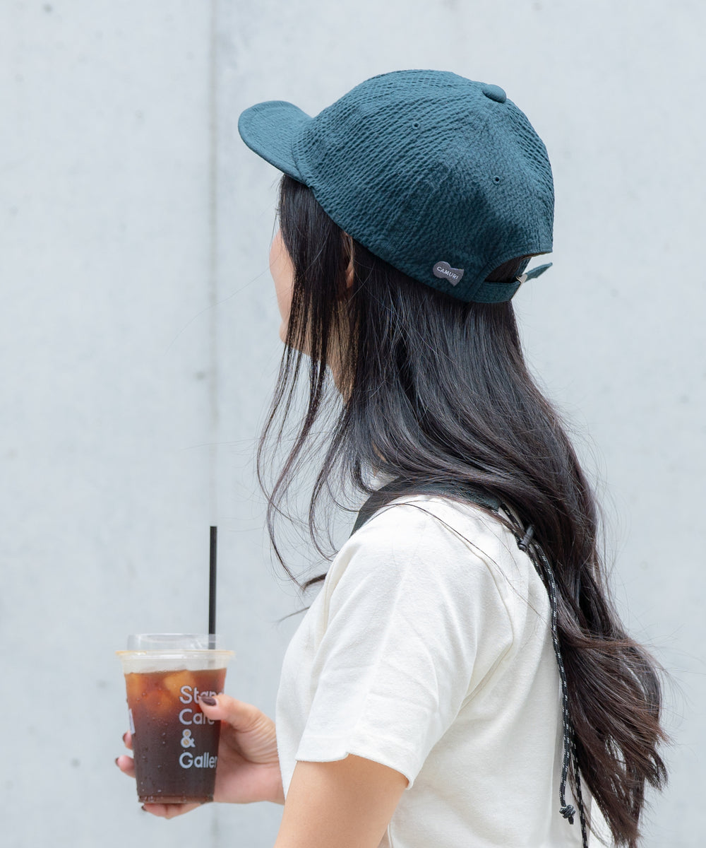 Seersucker Short visor Cap